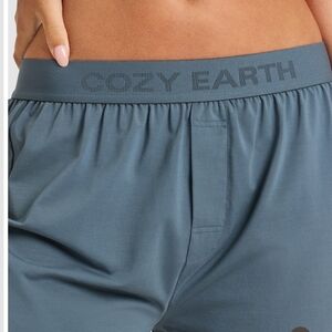 COZY EARTH First Layer Women's Pajama Boxer Shorts LARGE Dawn Blue *NEW*